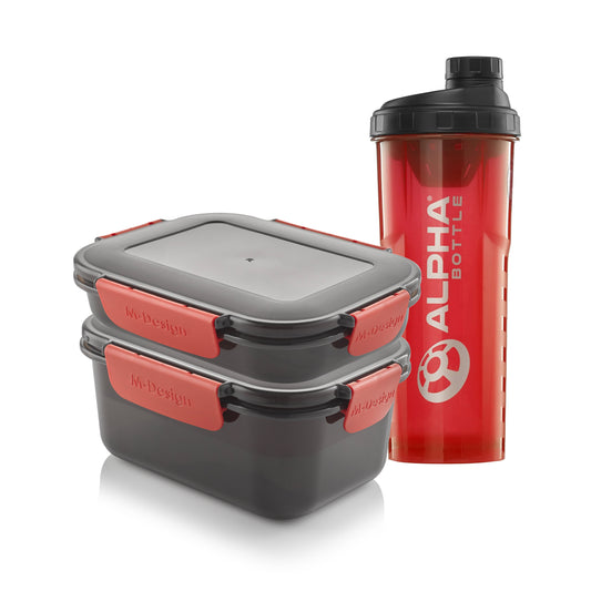 0.6 & 1.1 Set Fresco™ Lunch Box + Alpha Bottle™ 1000