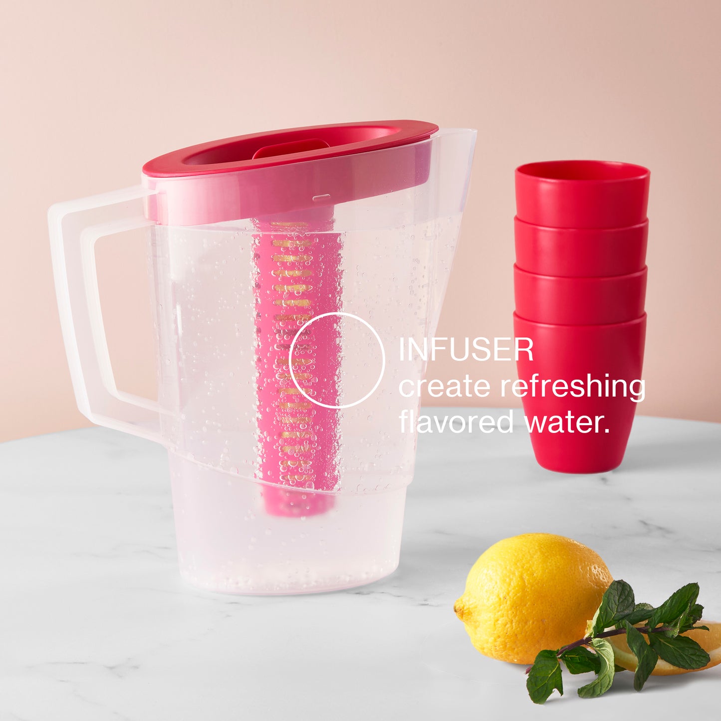 Fridge Door Jug with Infuser 2.2L