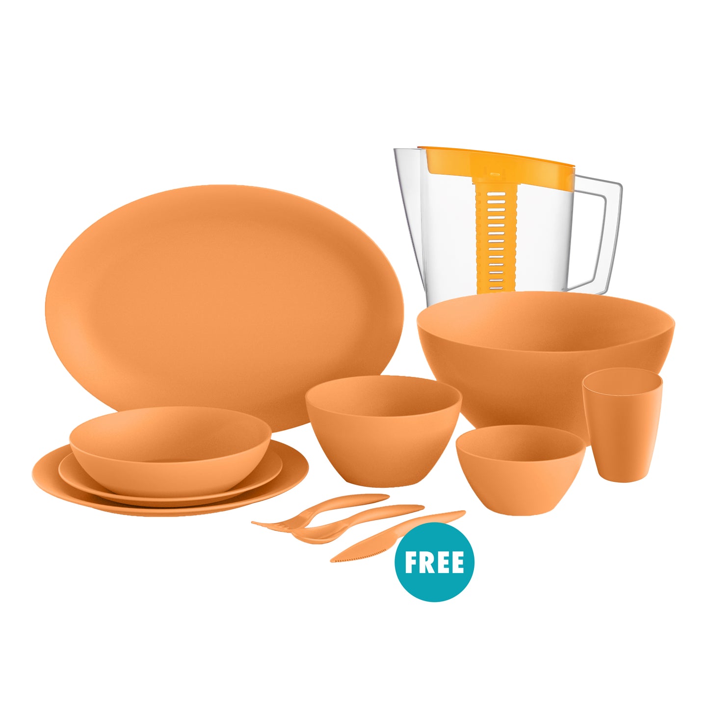 Lifestyle Tableware 27 pcs. Dinner Set + FREE Cutlery 12 pcs.